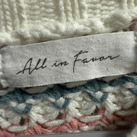 All in Favor - Rainbow Stripe Sweater - Size S - Picture 5 of 6